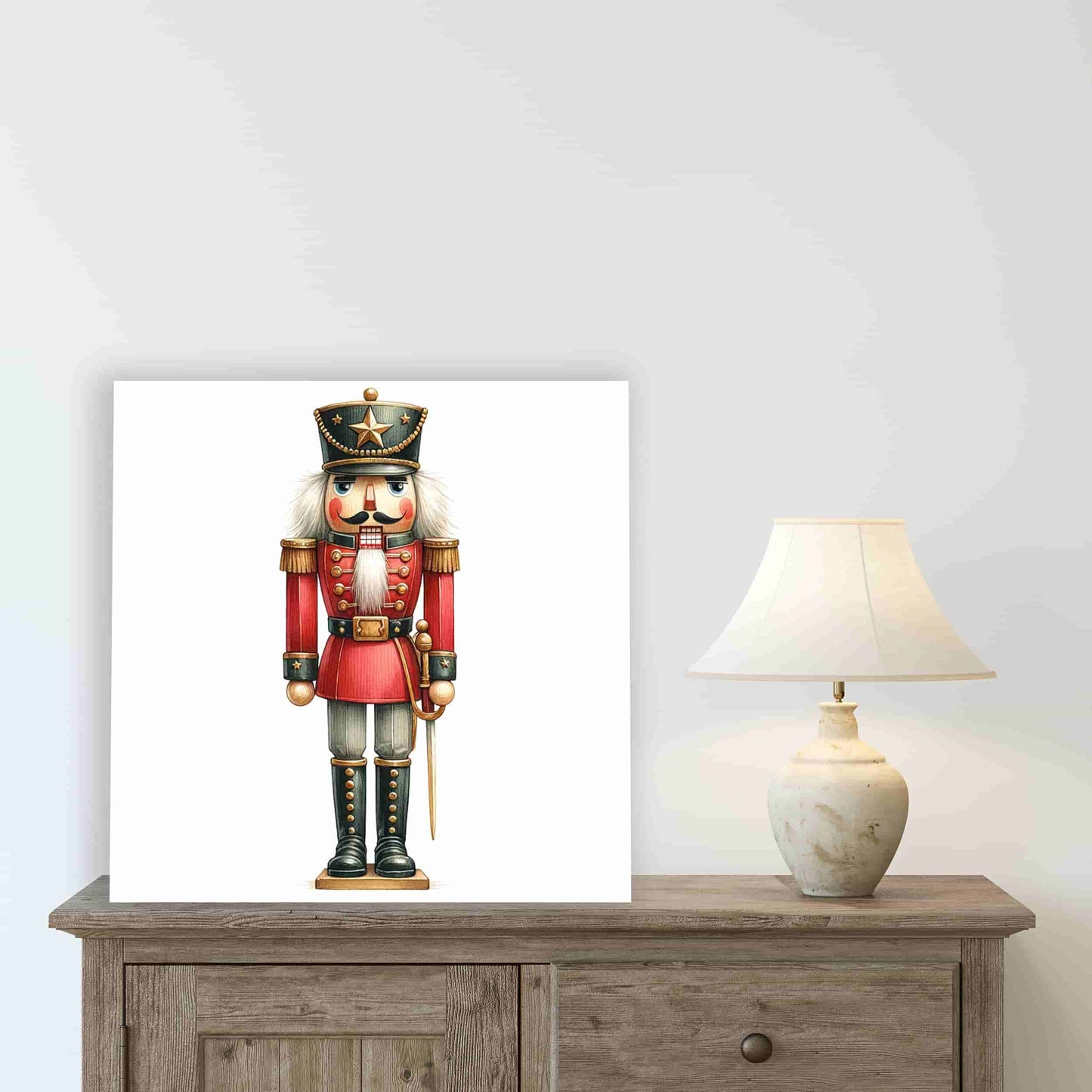 "Sovereign of Celebration - Nutcracker Soldier" Wrapped Canvas Wall Art Prints