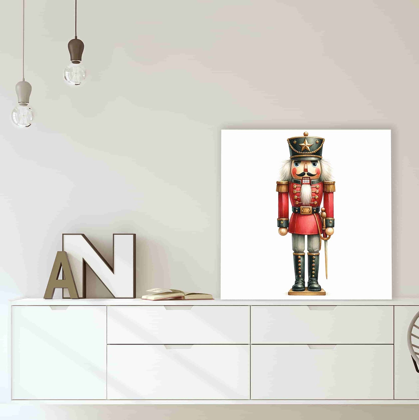 "Sovereign of Celebration - Nutcracker Soldier" Wrapped Canvas Wall Art Prints