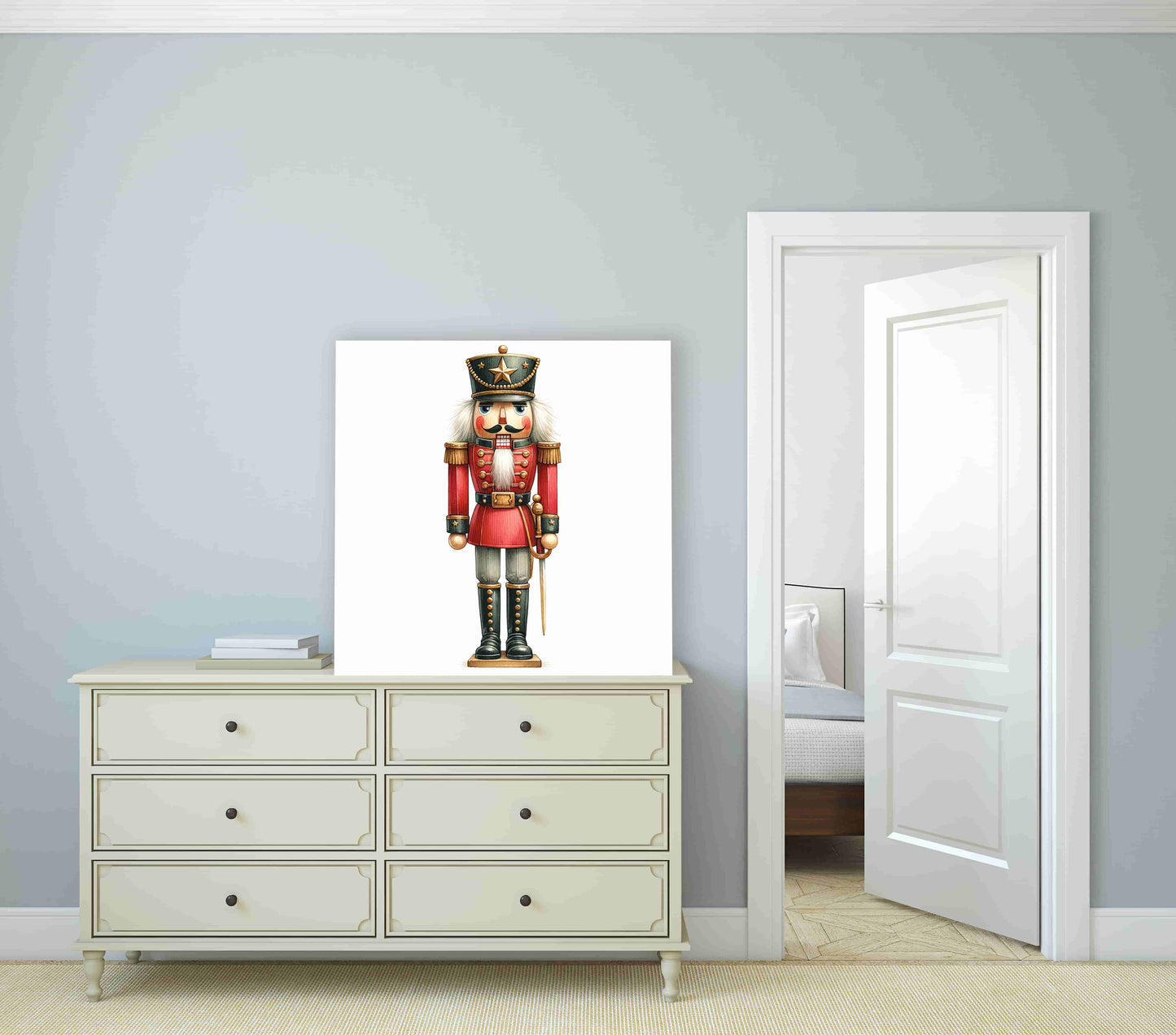 "Sovereign of Celebration - Nutcracker Soldier" Wrapped Canvas Wall Art Prints