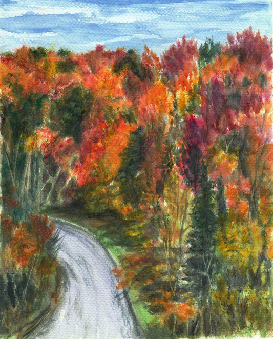 Custom watercolor landscape, custom order painting from photo, commission handmade painting from photo, landscape watercolor painting