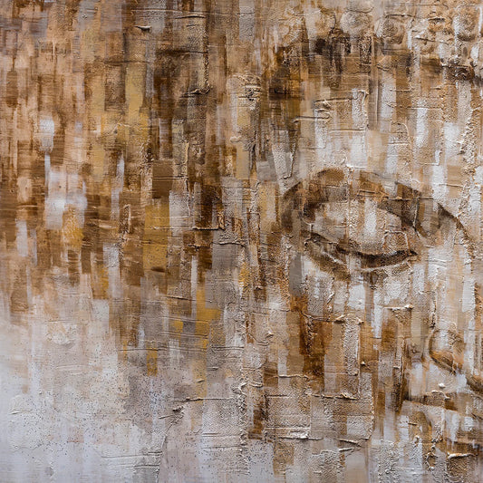 Abstract Hand-painted "Tranquil Buddha Reverie - I" Oil painting on canvas original, Canvas Wall art, wall decor - Wrapped Canvas Painting