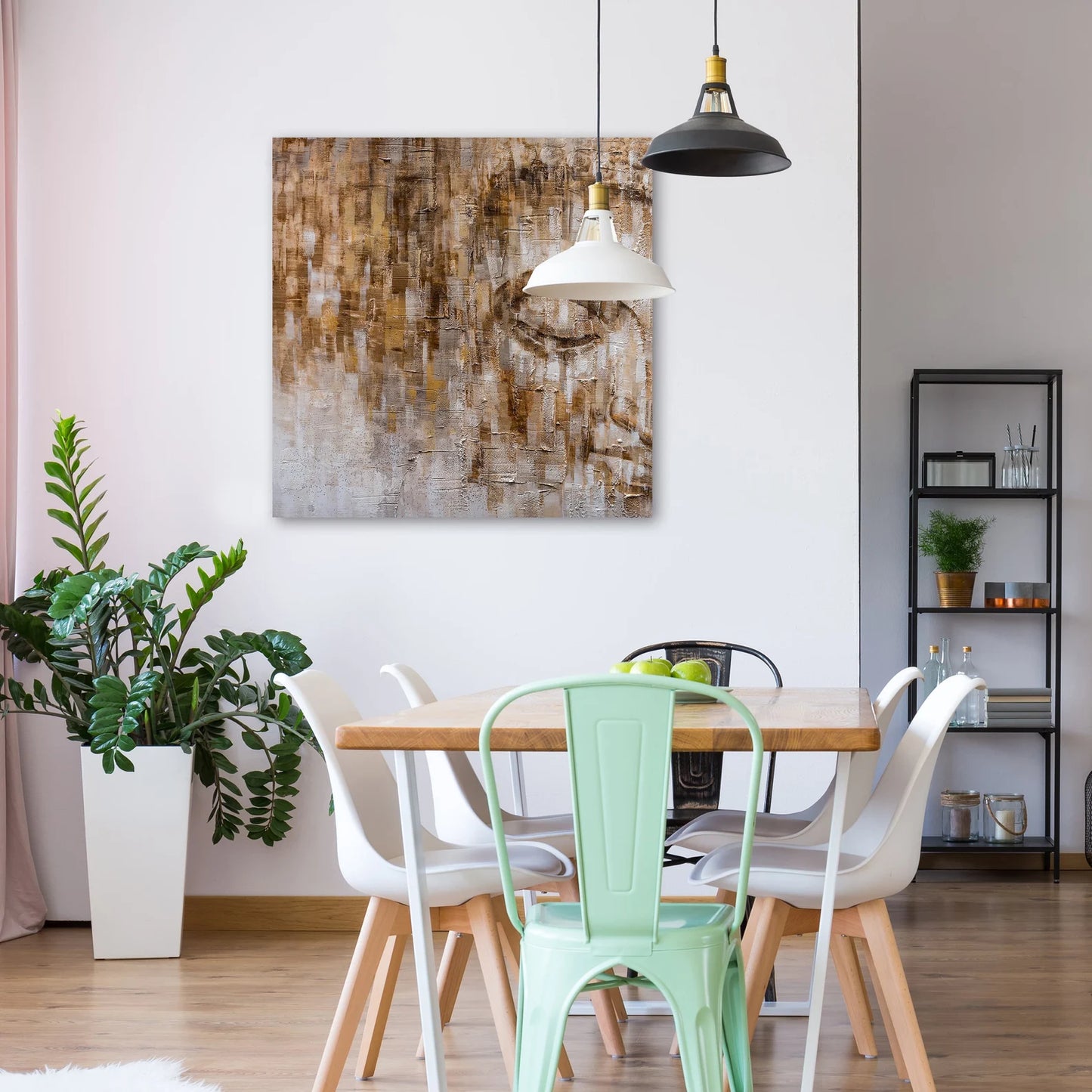 Abstract Hand-painted "Tranquil Buddha Reverie - I" Oil painting on canvas original, Canvas Wall art, wall decor - Wrapped Canvas Painting