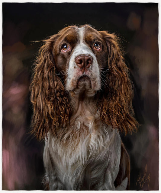 Pet Art Love Gift, Oil Dog Portrait , Special Custom Gift from your Photo, Pet Oil Painting Art, an Authentic Dog Painting Wall Art Idea