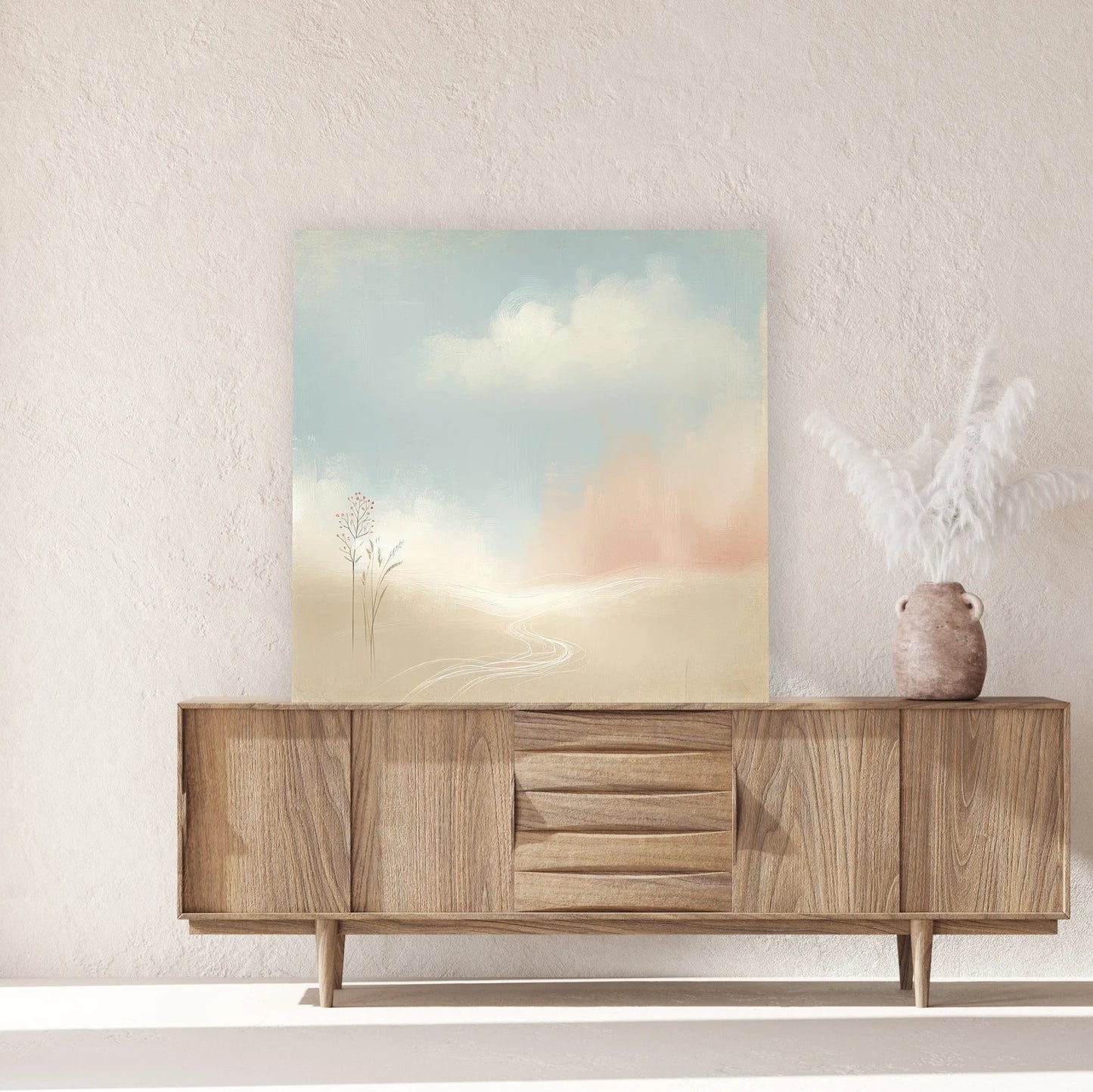 Original Art "Whimsical Wilderness Dreams": Hand-Painted Abstract Forest Landscape - Modern Wall Art for Nature Lovers and Home Decor