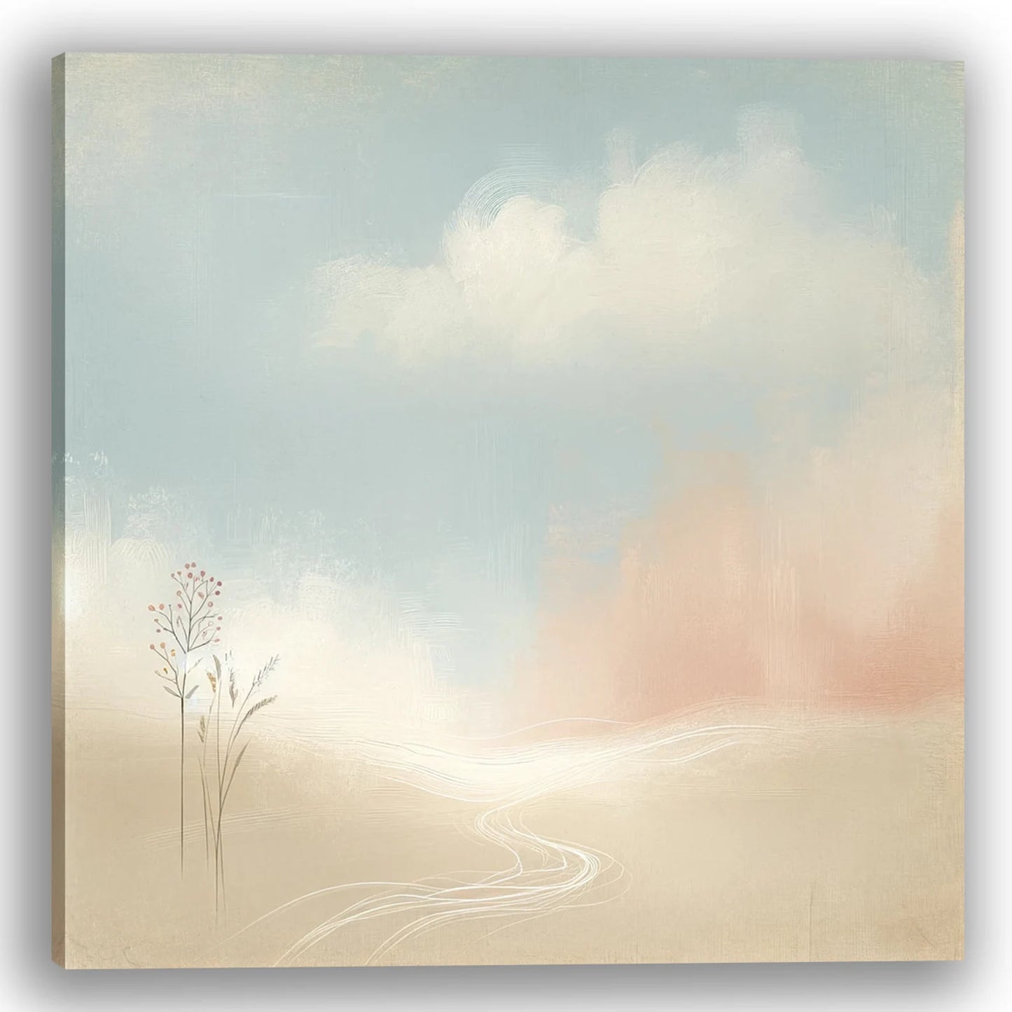 Original Art "Whimsical Wilderness Dreams": Hand-Painted Abstract Forest Landscape - Modern Wall Art for Nature Lovers and Home Decor