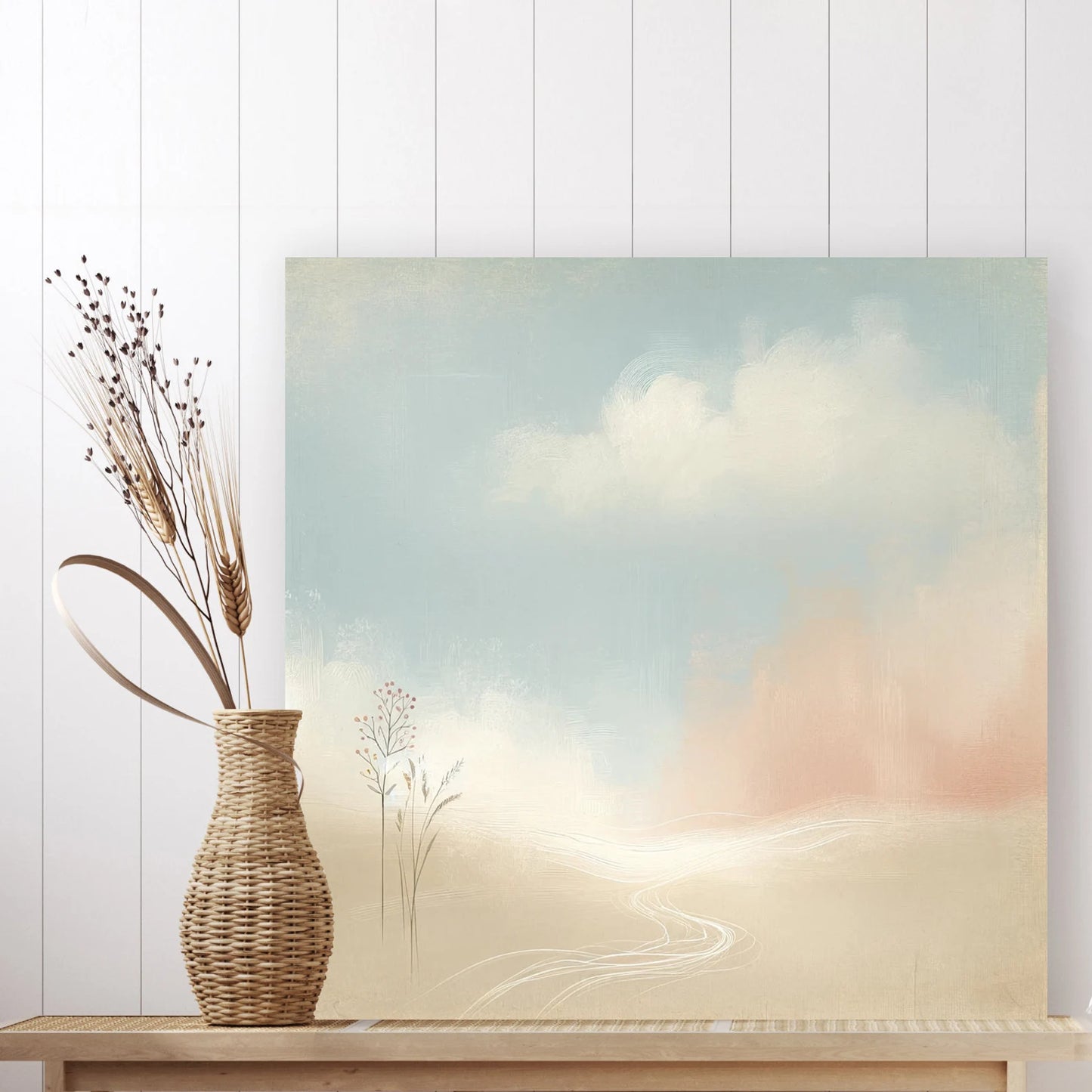 Original Art "Whimsical Wilderness Dreams": Hand-Painted Abstract Forest Landscape - Modern Wall Art for Nature Lovers and Home Decor