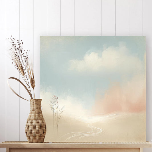 Original Art "Whimsical Wilderness Dreams": Hand-Painted Abstract Forest Landscape - Modern Wall Art for Nature Lovers and Home Decor