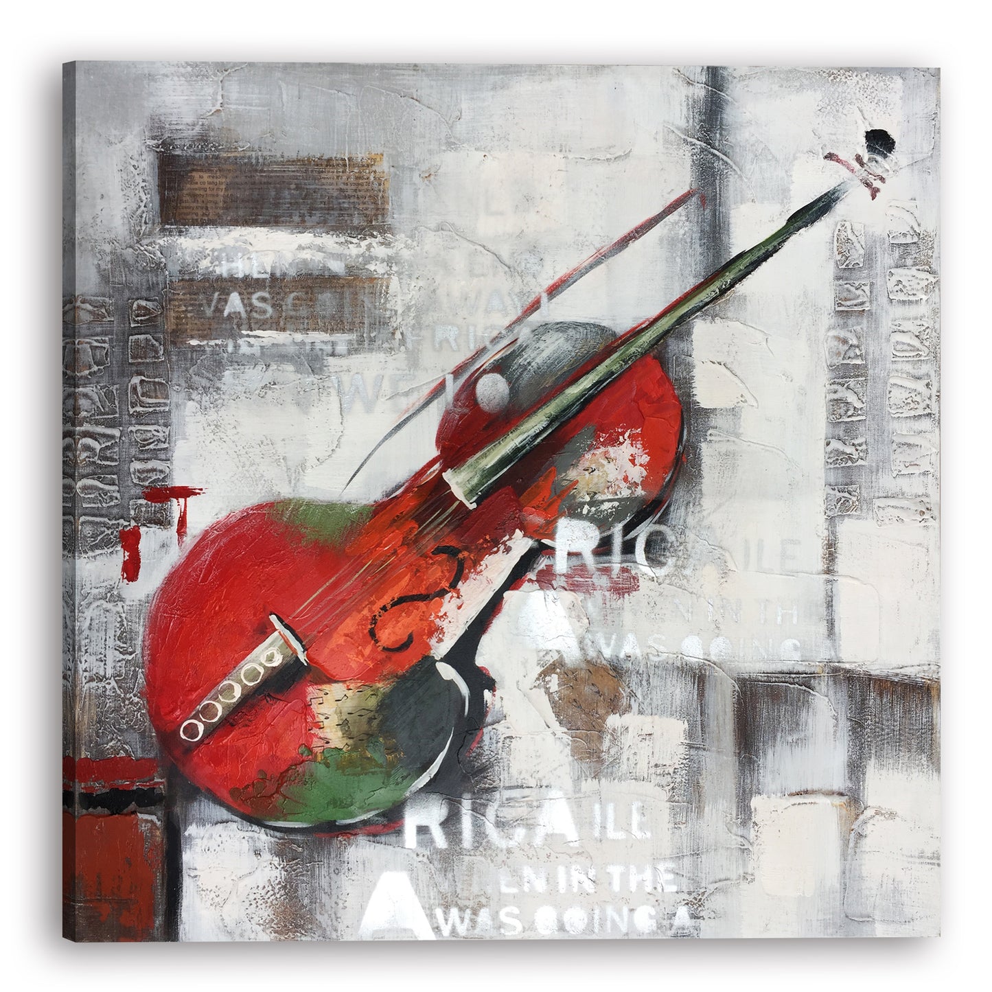 "Vintage Violin" Hand Painted on wrapped canvas
