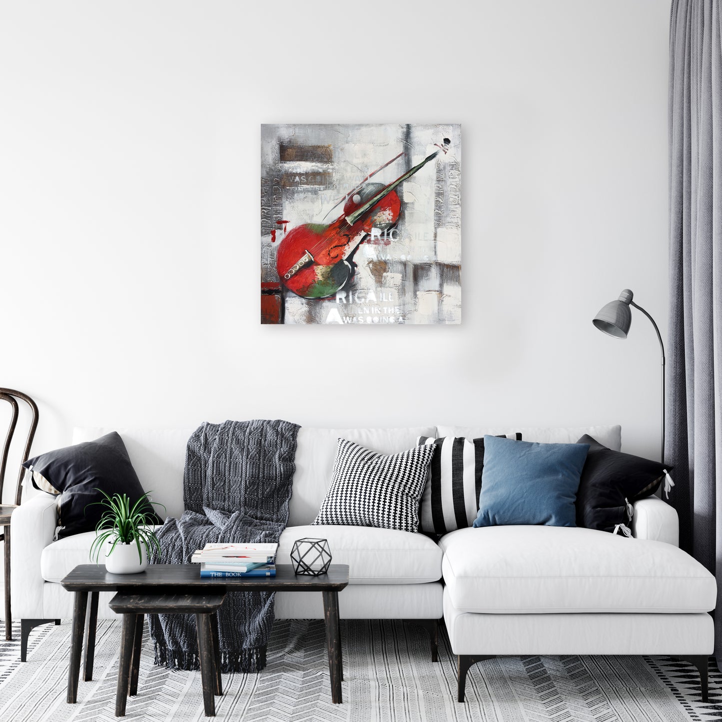 "Vintage Violin" Hand Painted on wrapped canvas