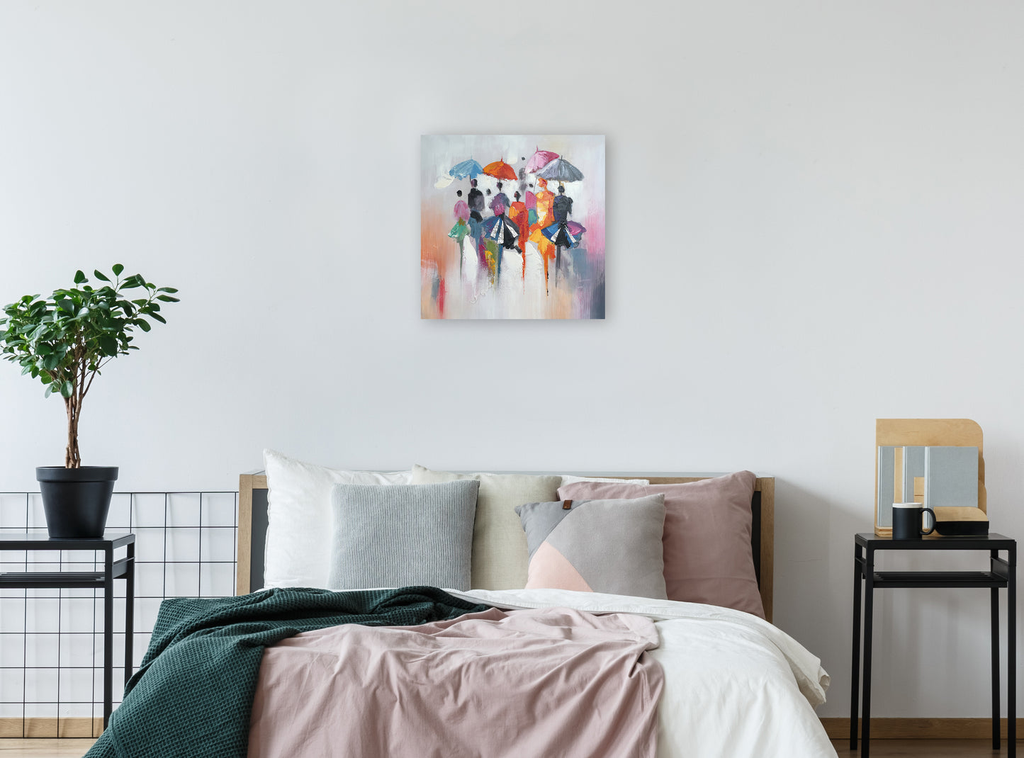 "Rain in Memory" Hand Painted on Wrapped Canvas