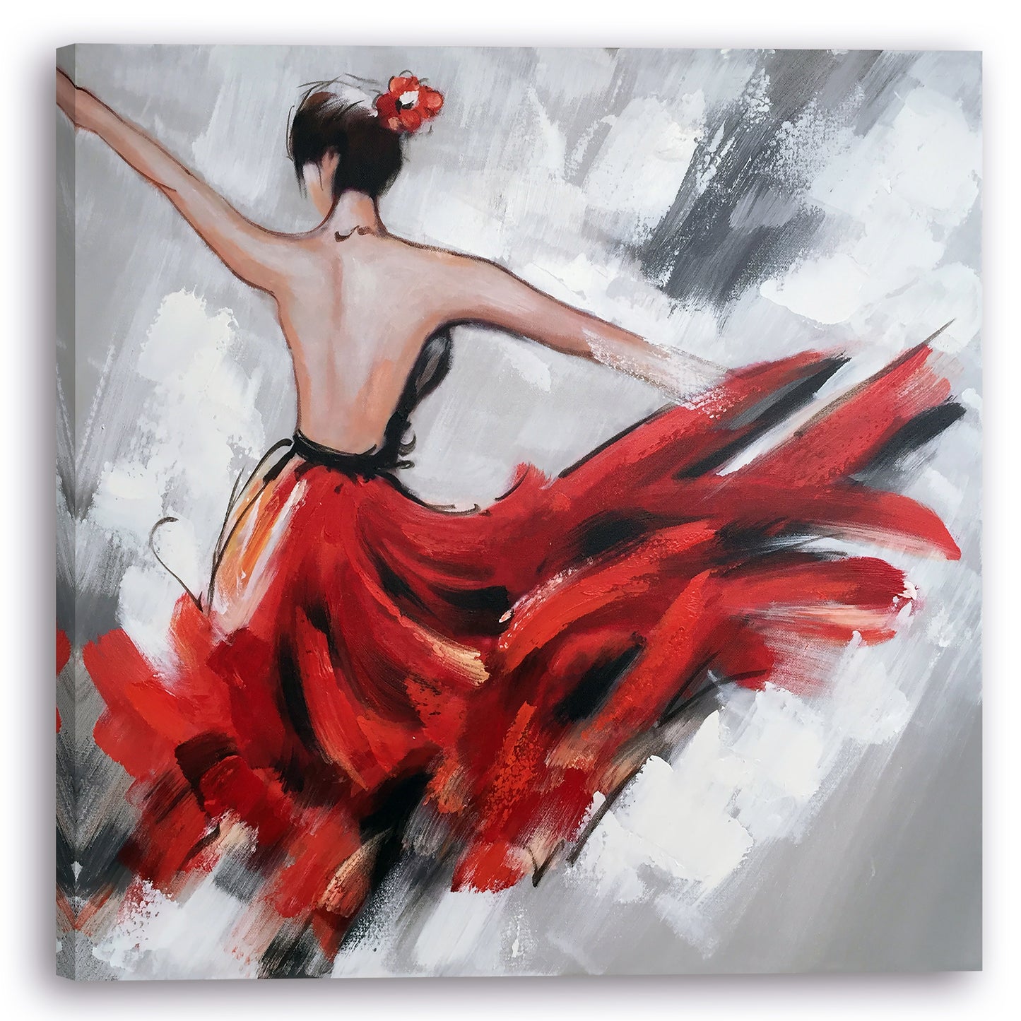 "Dancing Girl" Hand Painted on Wrapped Canvas