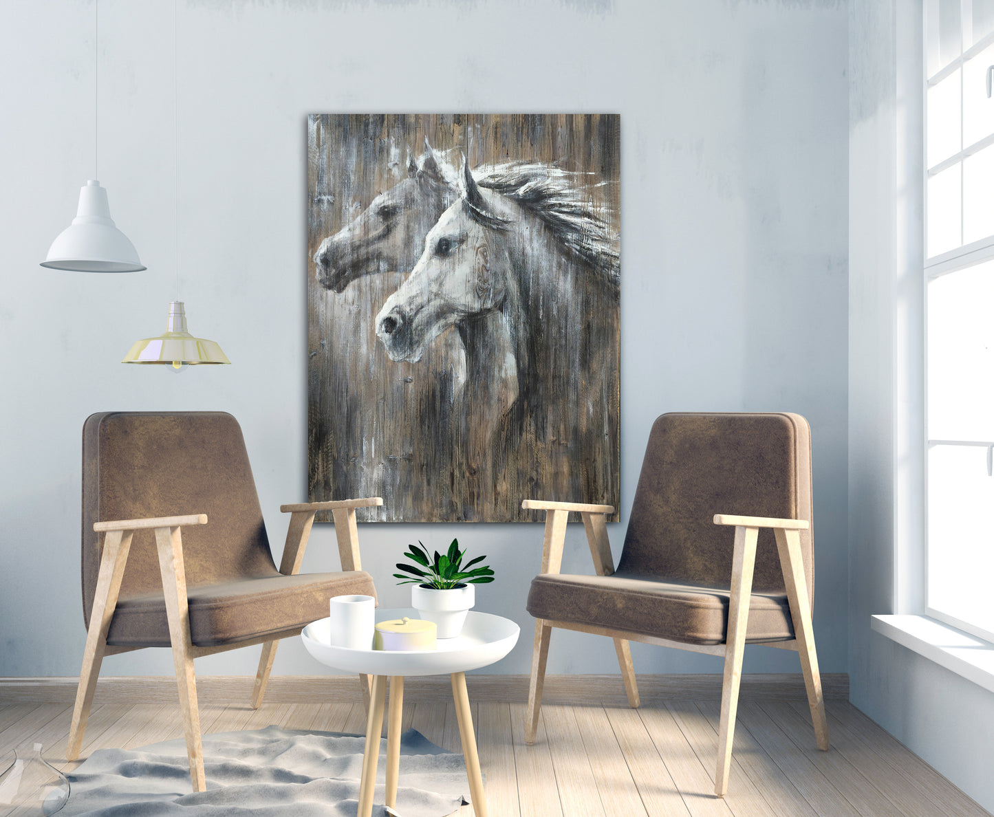 'lovely Horse' Oil Painting on Wrapped Canvas