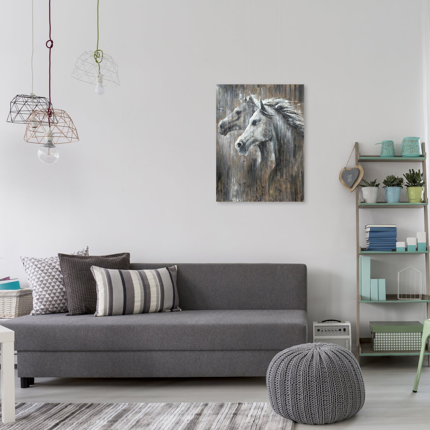 'lovely Horse' Oil Painting on Wrapped Canvas