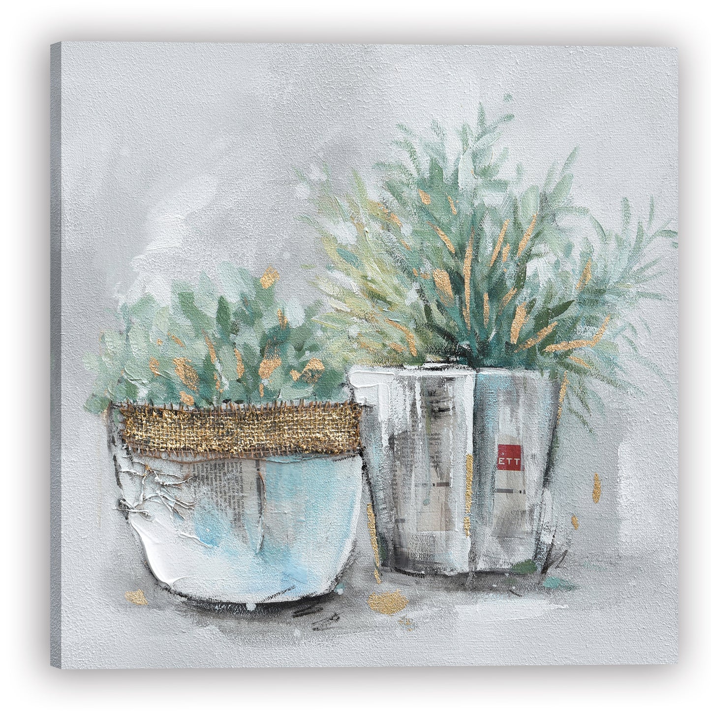 Cherry Bloosm - Oil Painting Wrapped Canvas Wall art for living room, bedroom, office