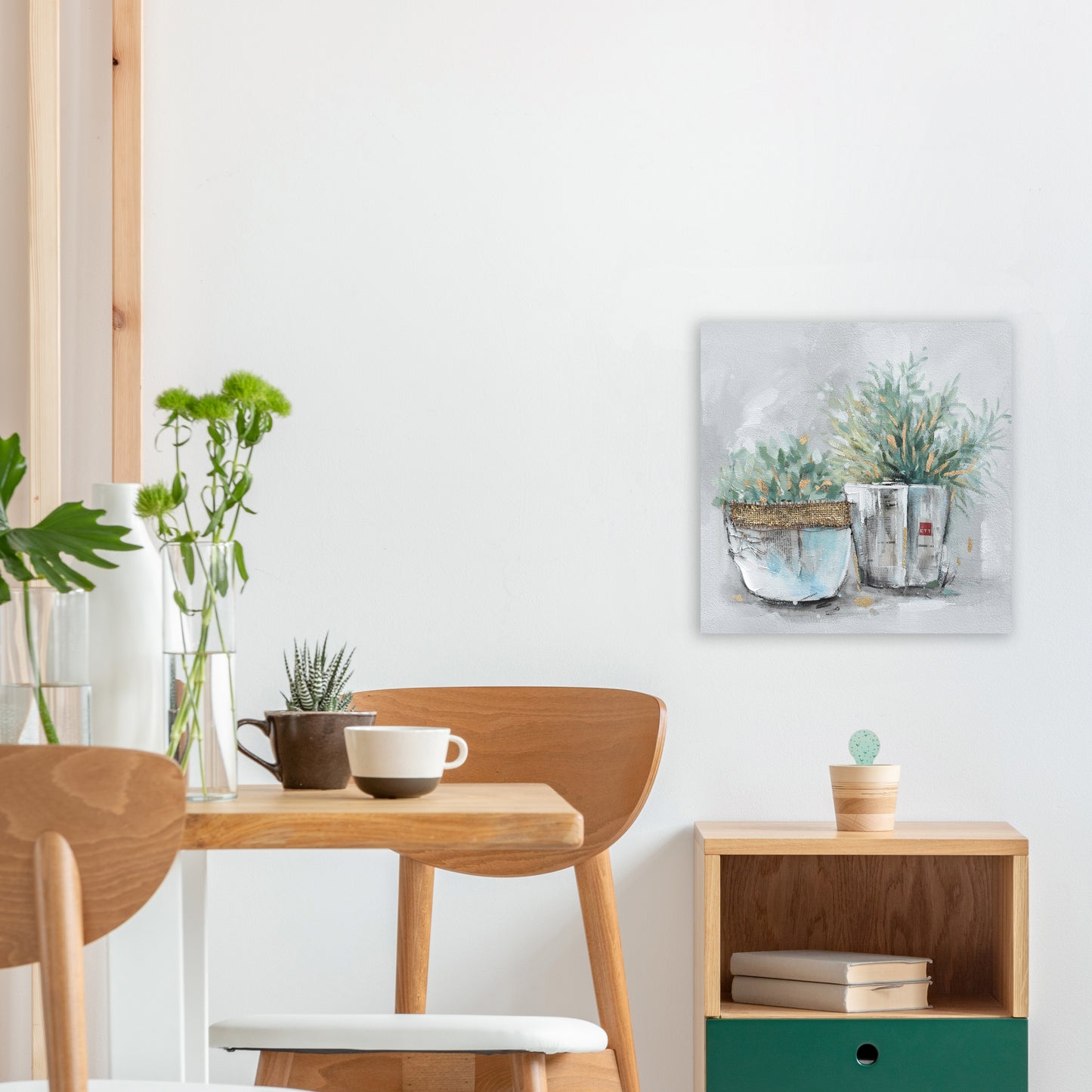 Cherry Bloosm - Oil Painting Wrapped Canvas Wall art for living room, bedroom, office