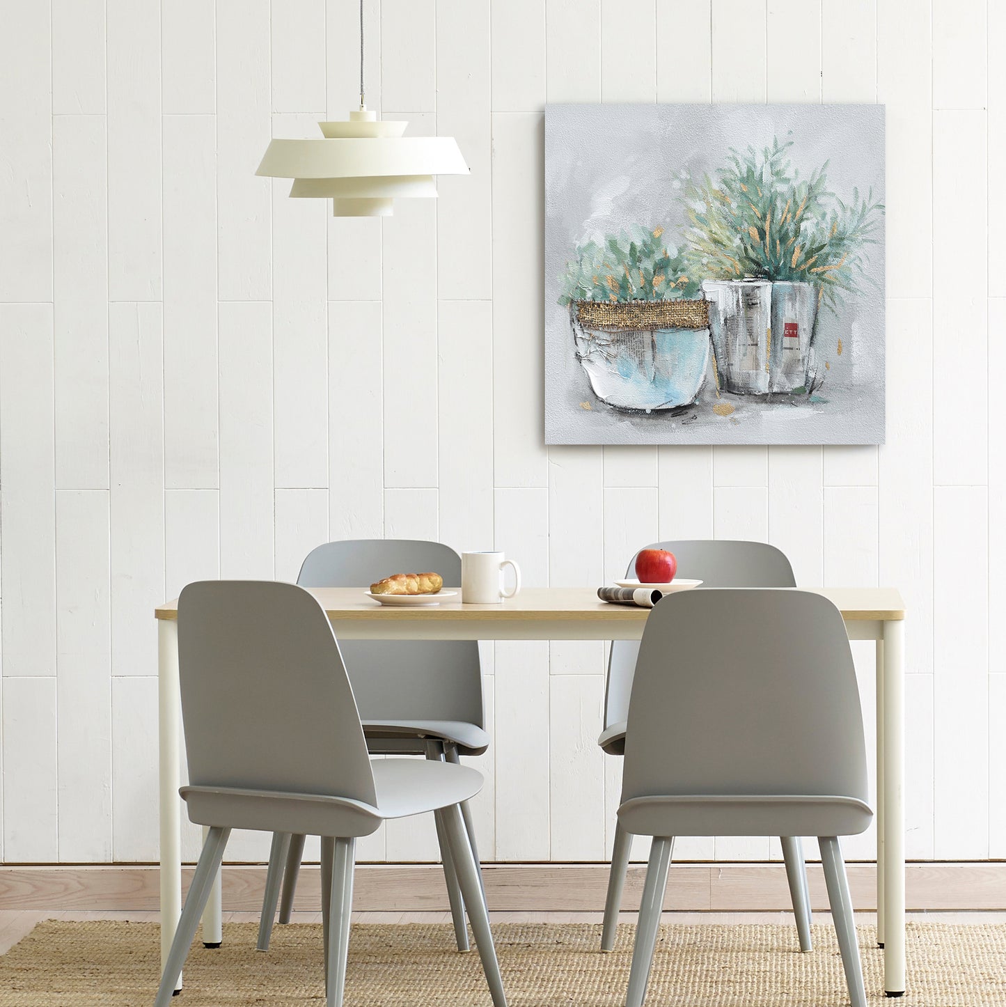 Cherry Bloosm - Oil Painting Wrapped Canvas Wall art for living room, bedroom, office