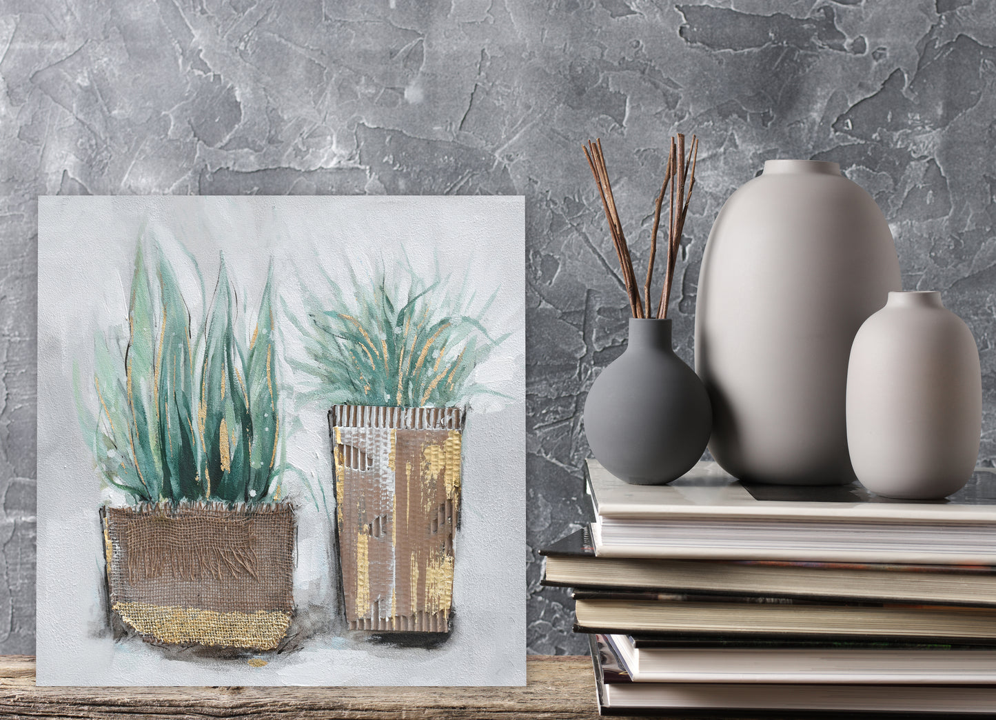 Wrapped Canvas Oil Painting Wall art for living room, bedroom, office