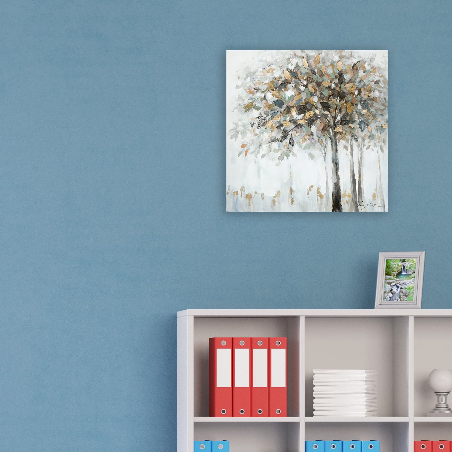 Gold tree - Oil Painting on Wrapped Canvas, canvas wall decor. wall art, canvas artwork for living room, bedroom, office