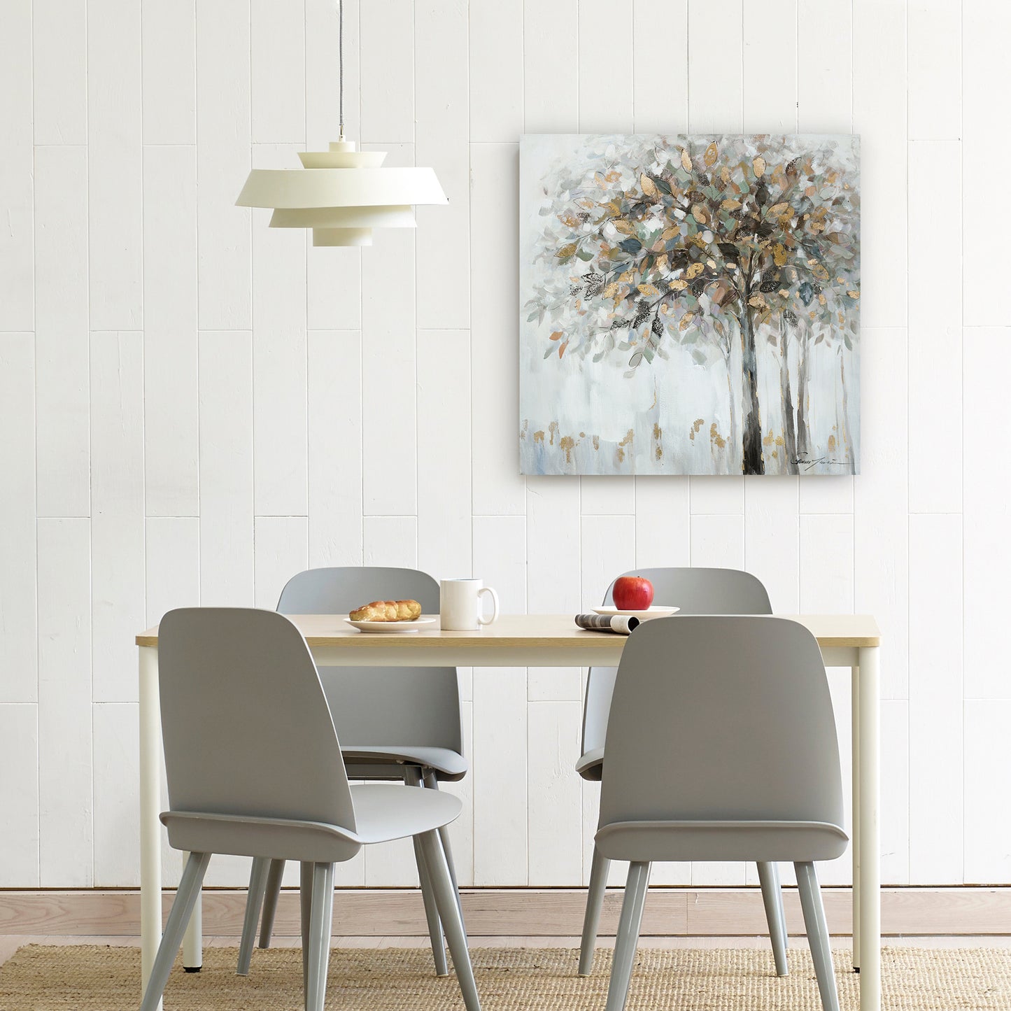Gold tree - Oil Painting on Wrapped Canvas, canvas wall decor. wall art, canvas artwork for living room, bedroom, office