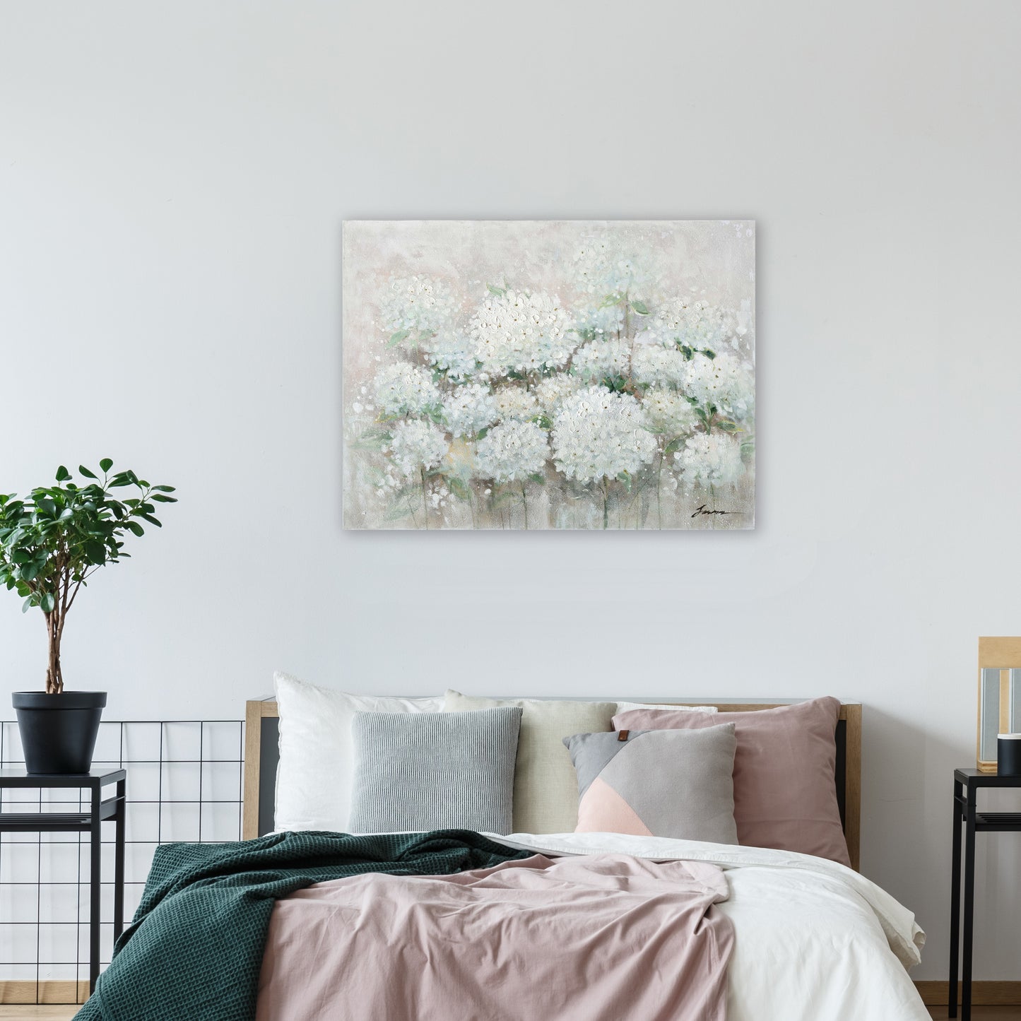 Sea Of Flowers Oil Painting on Wrapped Canvas Wall Art for living room, bedroom, office