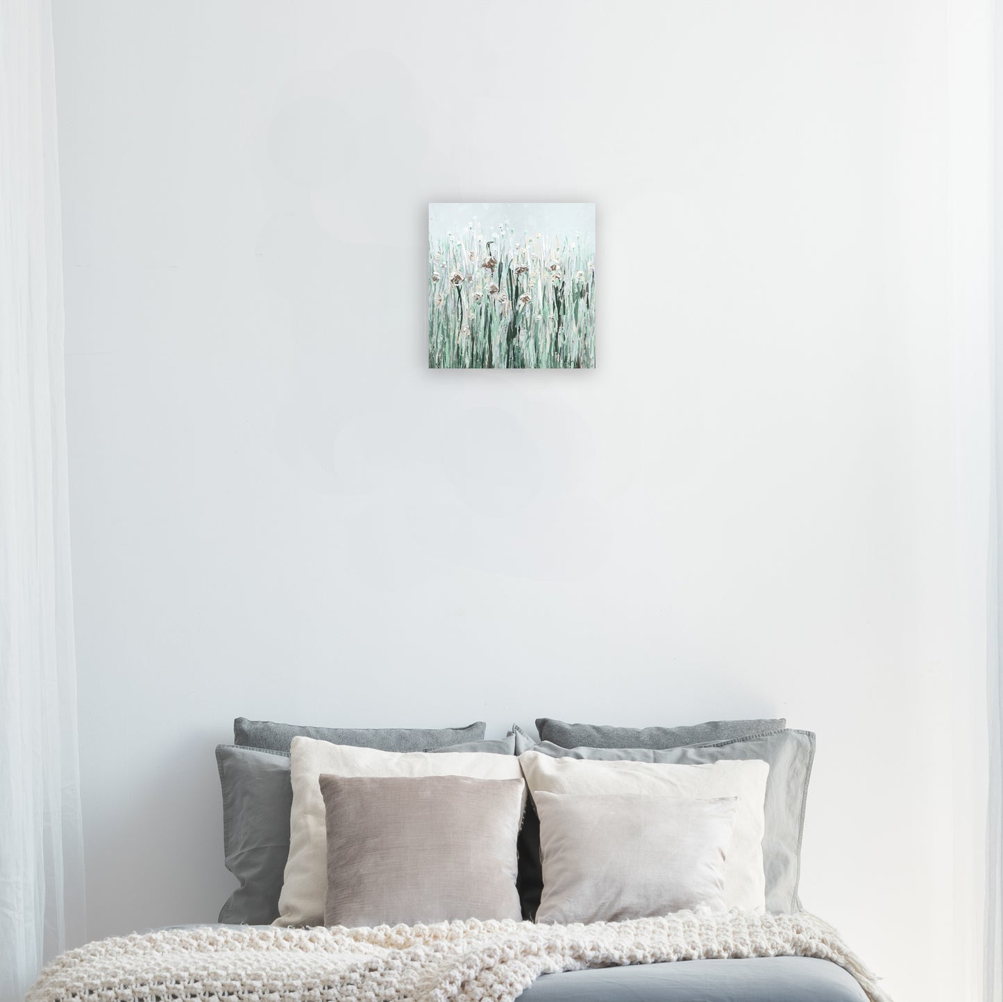 Flowers Oil Painting on Wrapped Canvas. wall art, canvas artwork for living room, bedroom, office