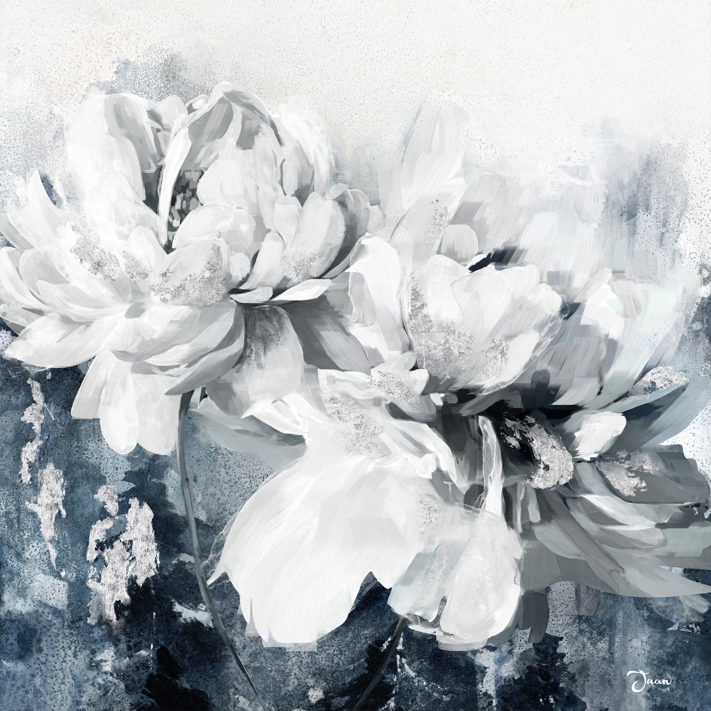 Classical Flowers Oil Painting on Wrapped Canvas. wall art, canvas artwork for living room, bedroom, office