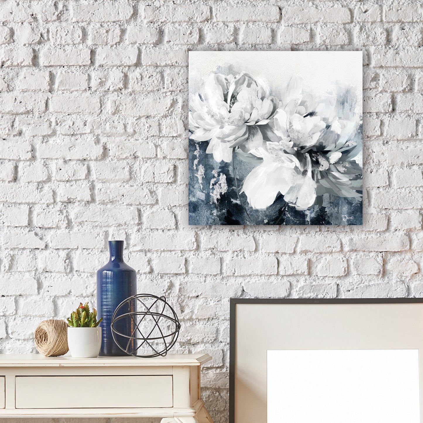 Classical Flowers Oil Painting on Wrapped Canvas. wall art, canvas artwork for living room, bedroom, office
