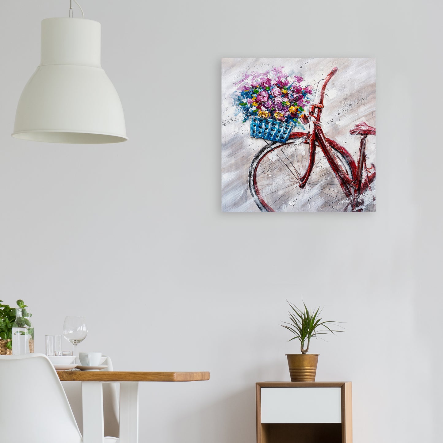 "A Lovely Sunday Morning" Hand Painted on Wrapped Canvas