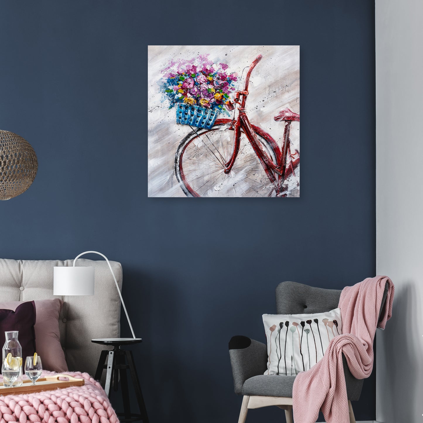 "A Lovely Sunday Morning" Hand Painted on Wrapped Canvas