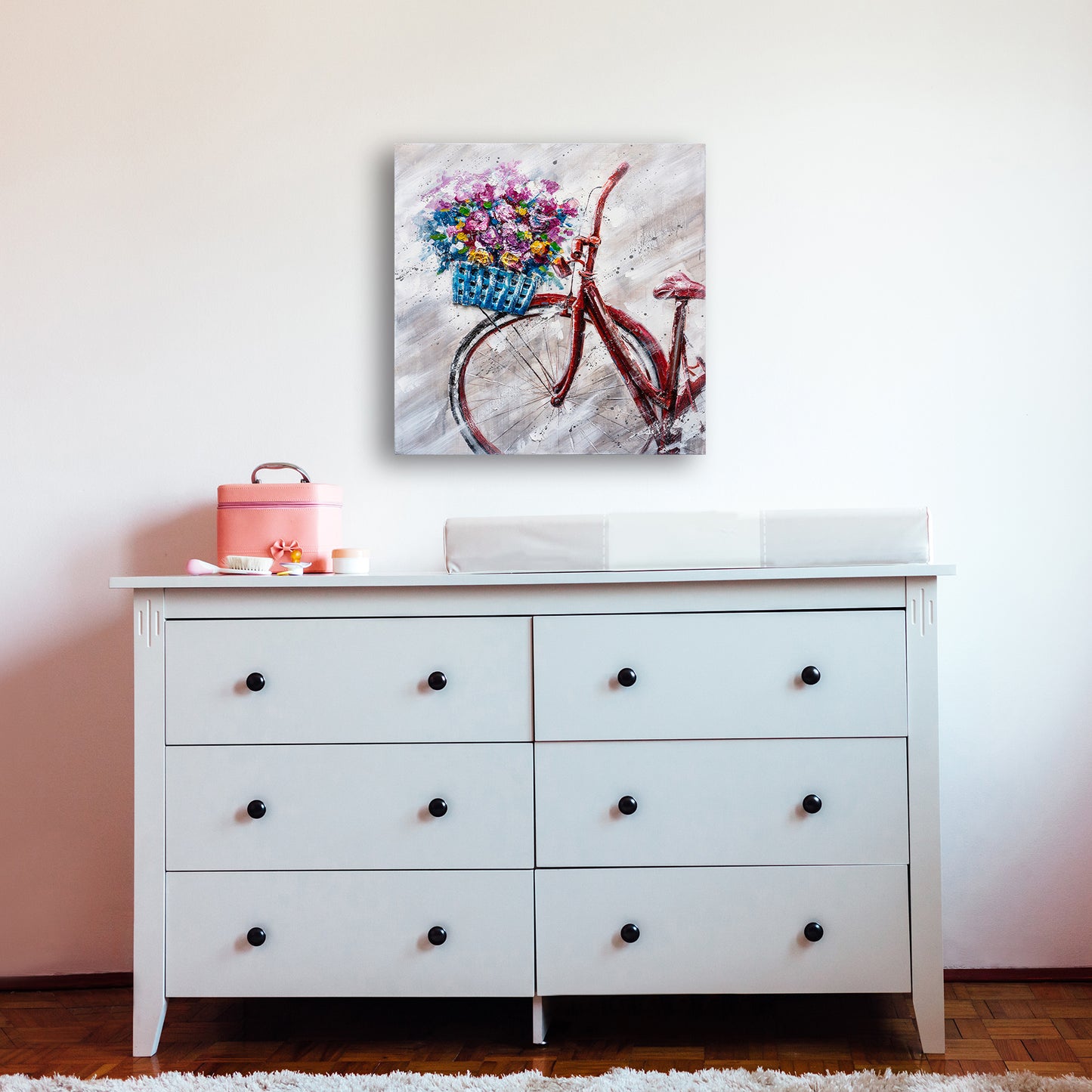 "A Lovely Sunday Morning" Hand Painted on Wrapped Canvas