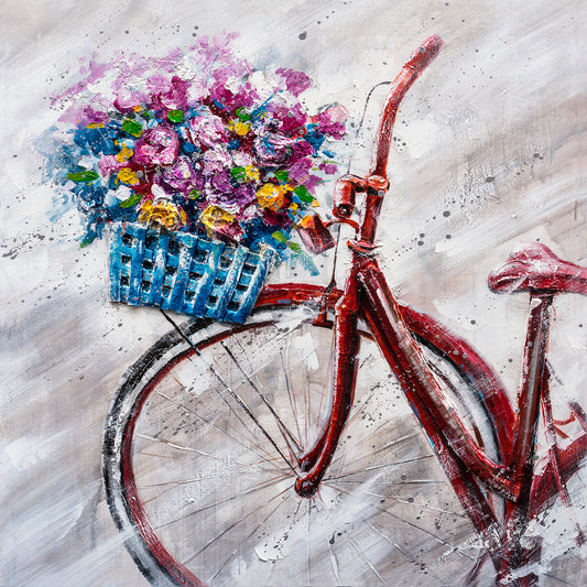 "A Lovely Sunday Morning" Hand Painted on Wrapped Canvas