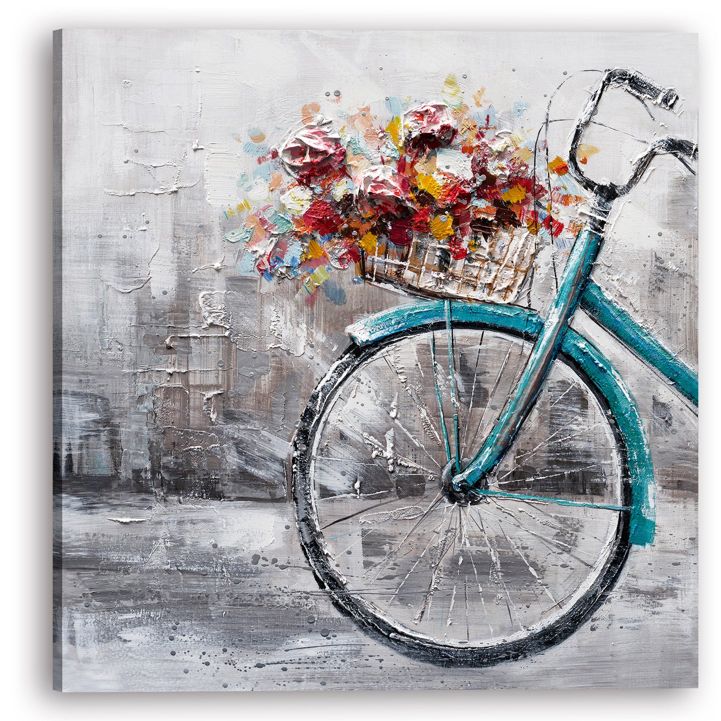 "Flowers in the Morning " Hand Painted on Wrapped Canvas