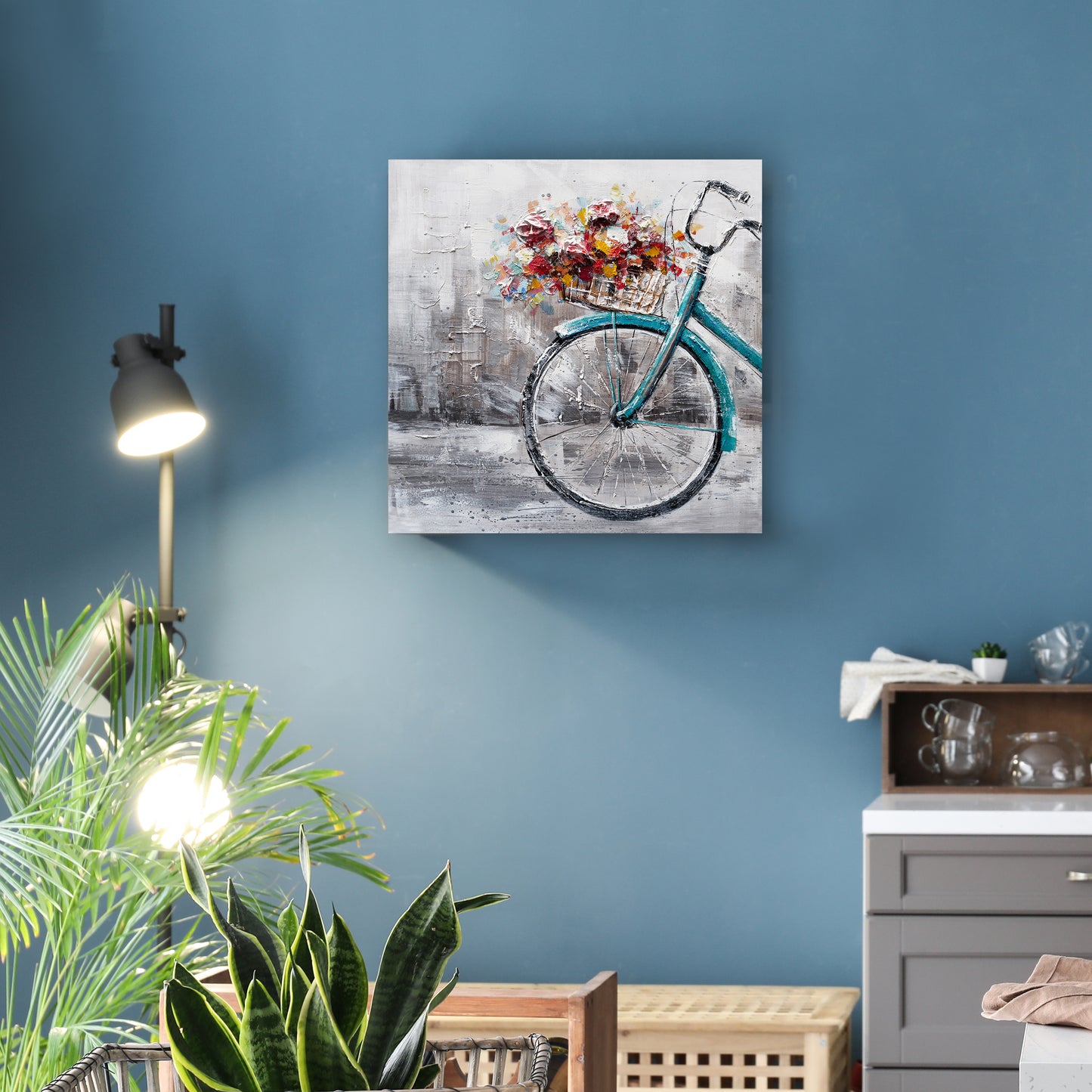 "Flowers in the Morning " Hand Painted on Wrapped Canvas