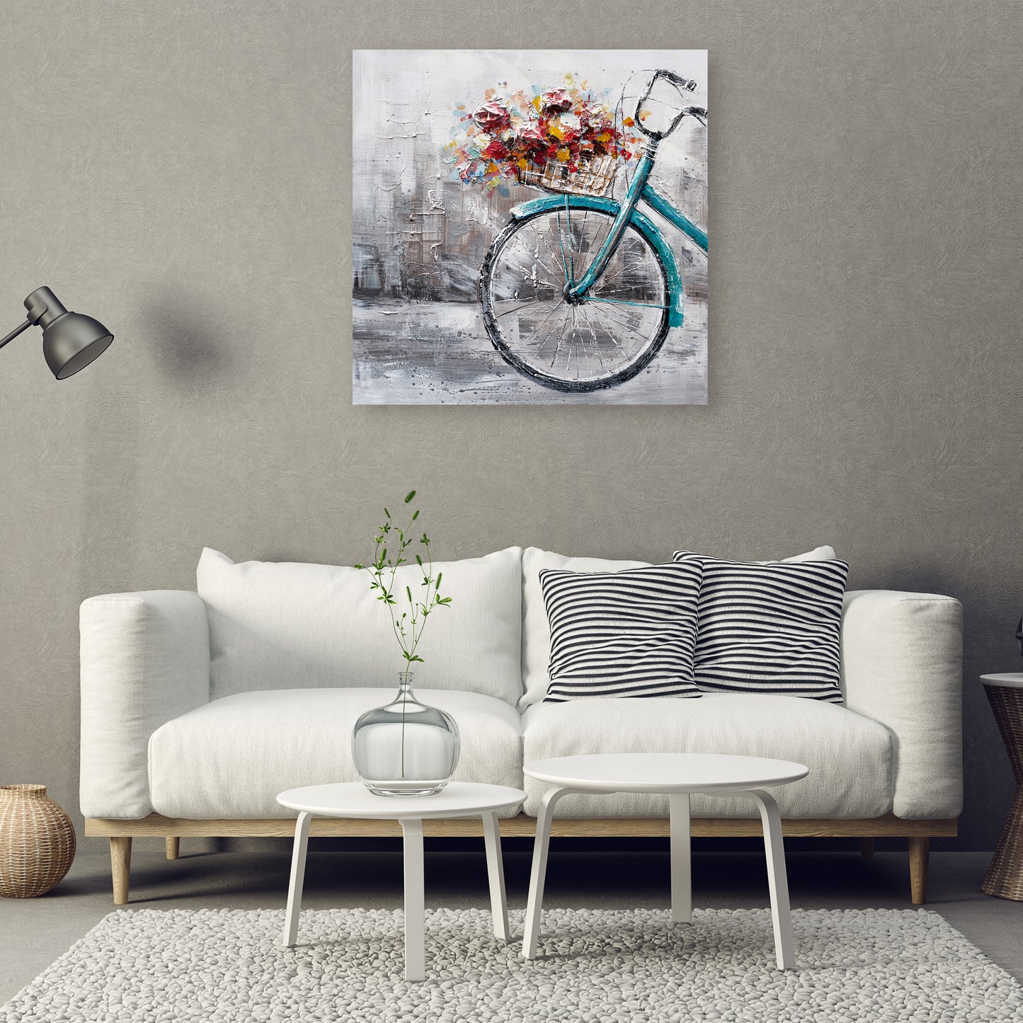 "Flowers in the Morning " Hand Painted on Wrapped Canvas