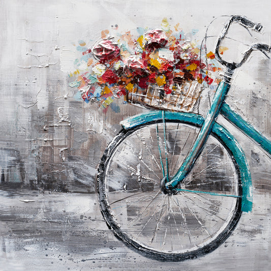 "Flowers in the Morning " Hand Painted on Wrapped Canvas