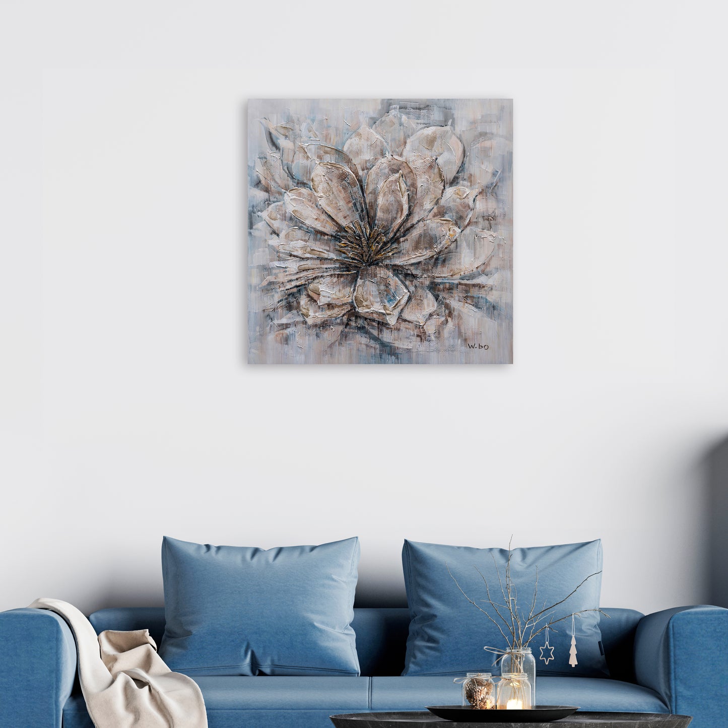 "Magical Blooms" Hand Paint on Wrapped Canvas