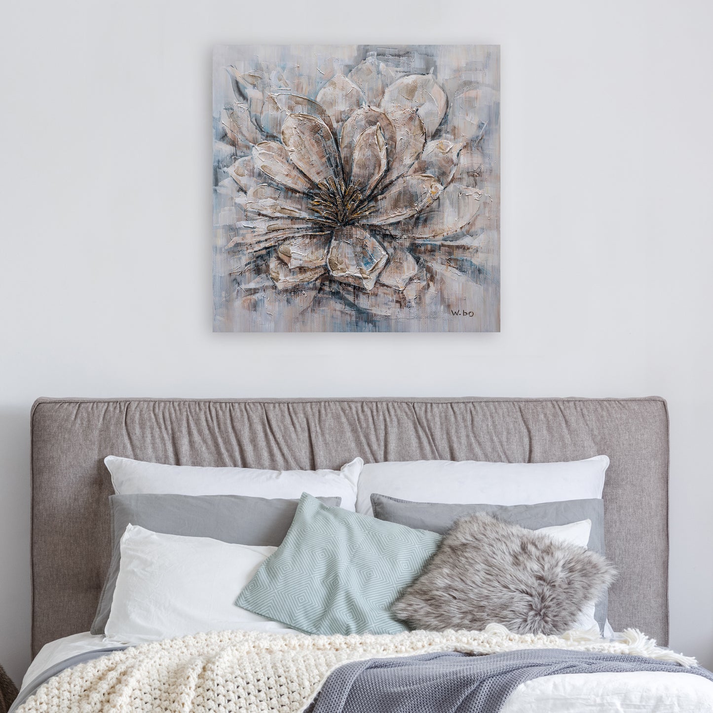 "Magical Blooms" Hand Paint on Wrapped Canvas