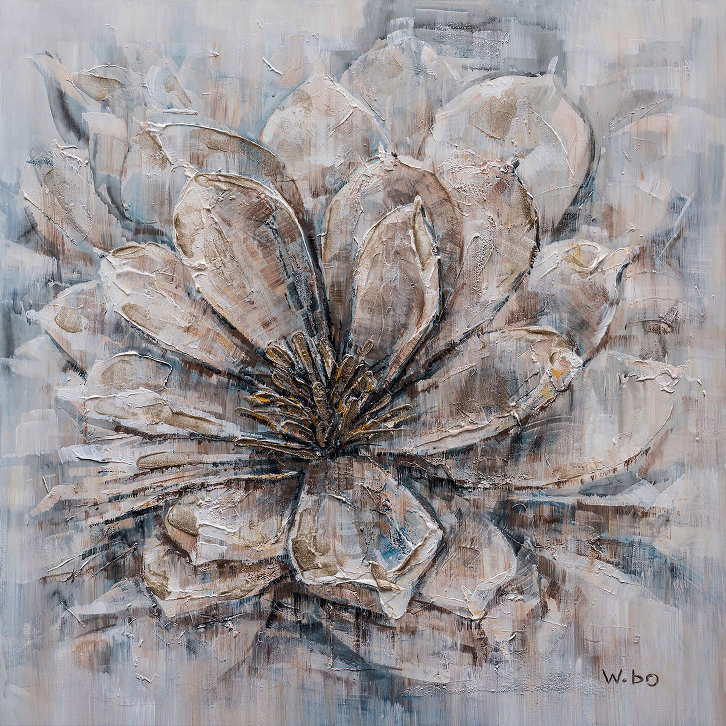 "Magical Blooms" Hand Paint on Wrapped Canvas