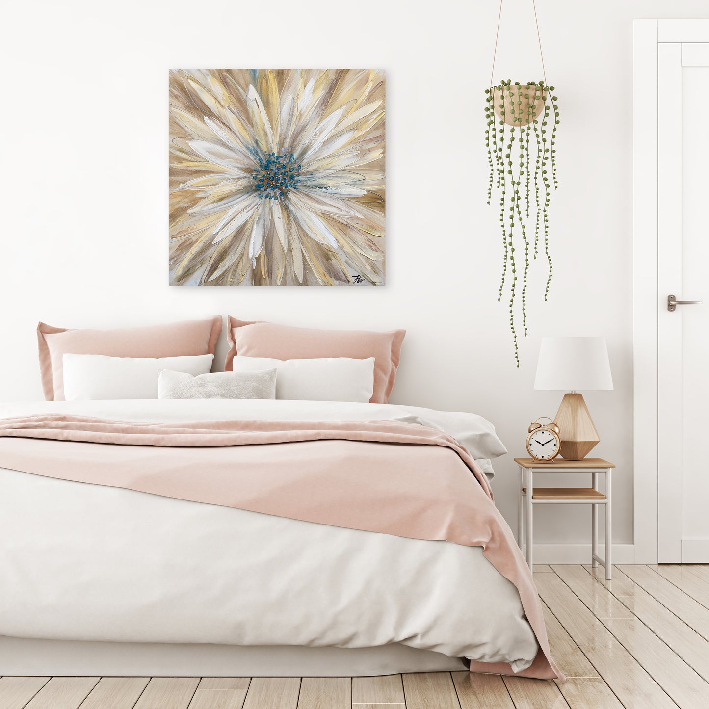 "Yellow Daisy" Hand Painted on Wrapped Canvas