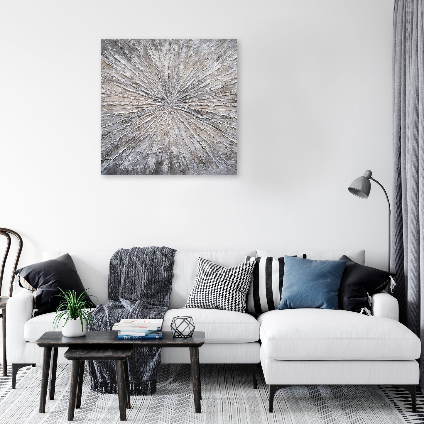 "Bewildered Abstract Oil Painting" Hand Painted Canvas