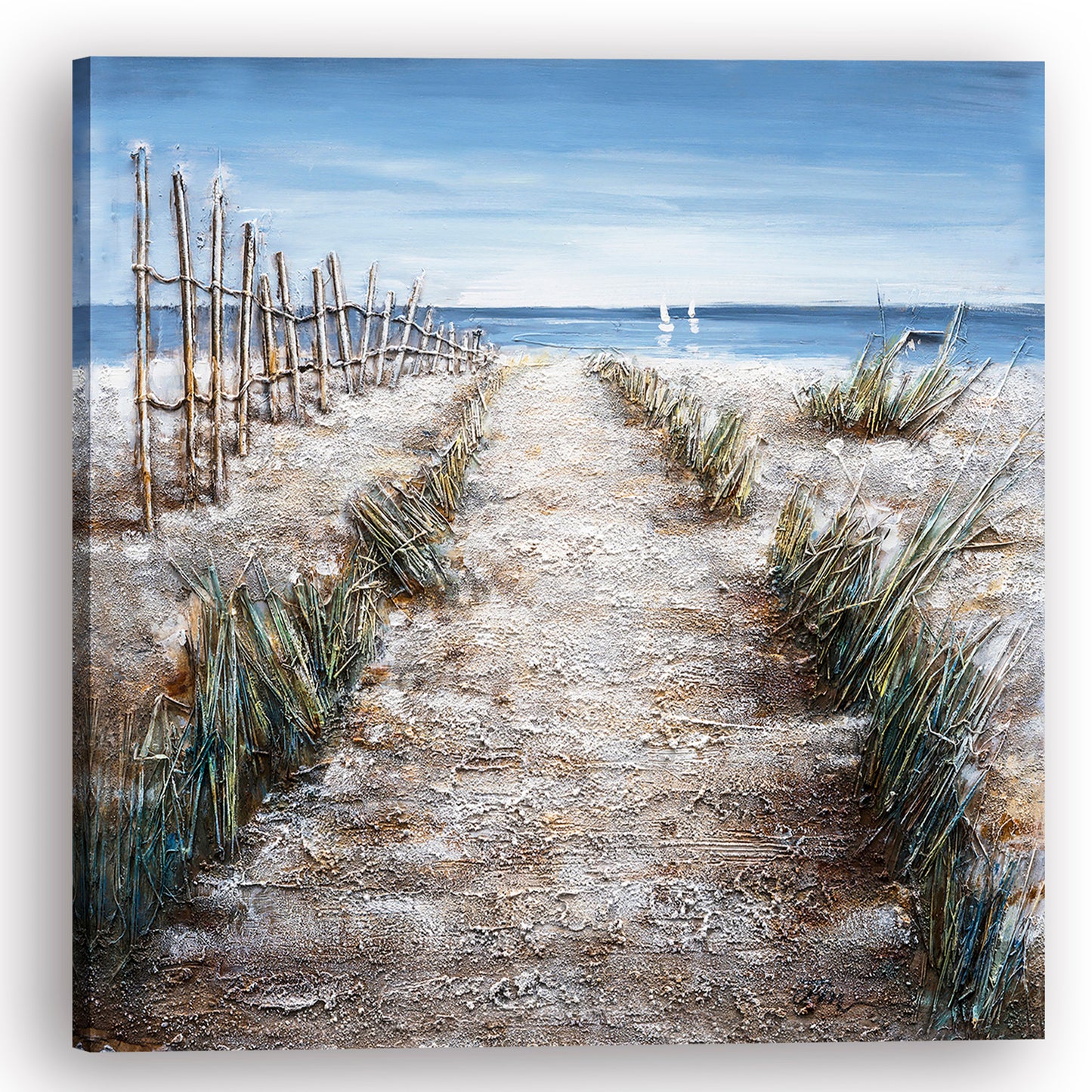 "Walkway to the Beach" Hand Painted on Wrapped Canvas