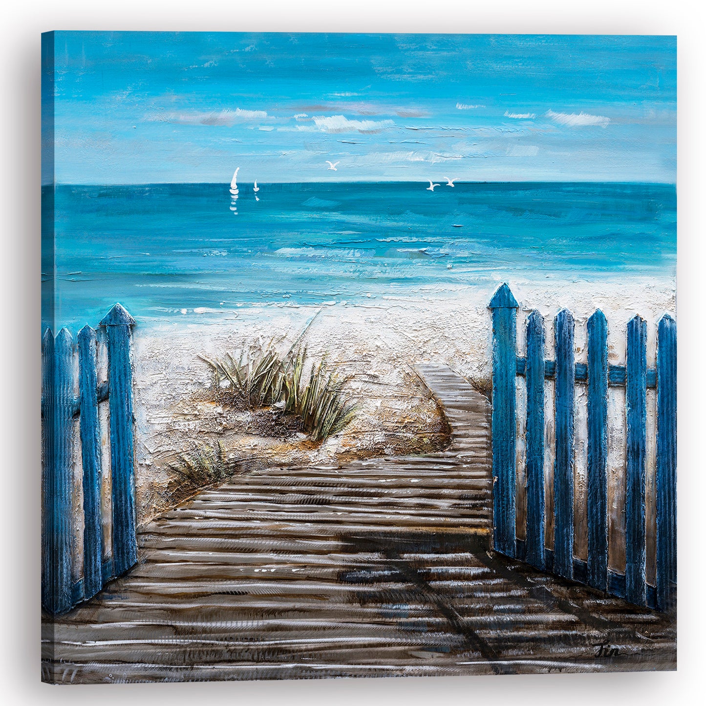 "A Hot Summer Day" Hand Painted on Wrapped Canvas
