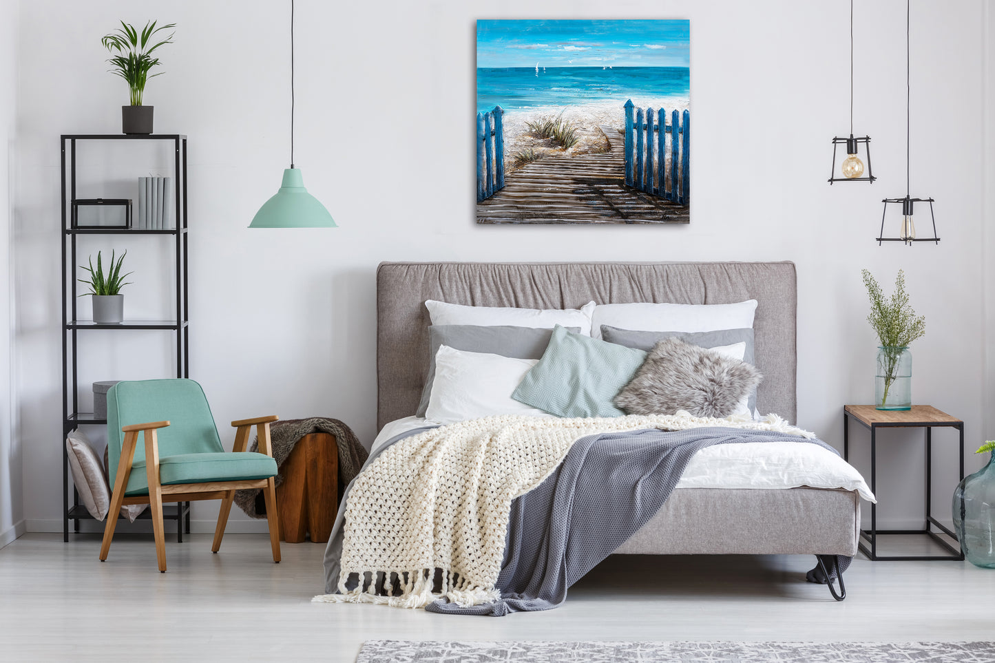 "A Hot Summer Day" Hand Painted on Wrapped Canvas