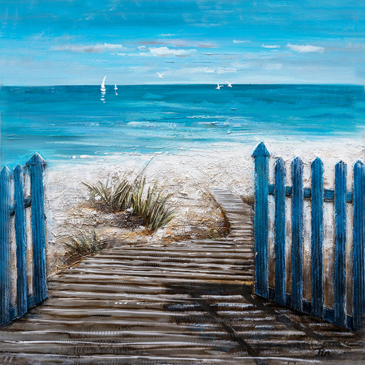 "A Hot Summer Day" Hand Painted on Wrapped Canvas