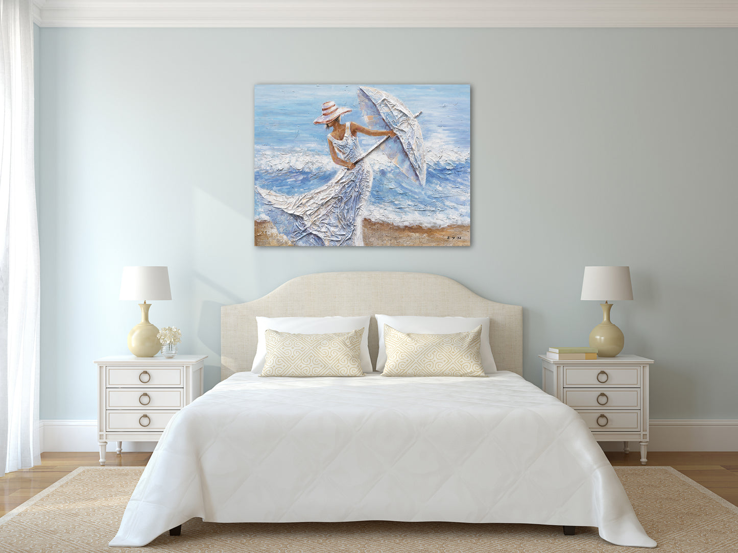 "Beach Winds" Hand Painted on Wrapped Canvas