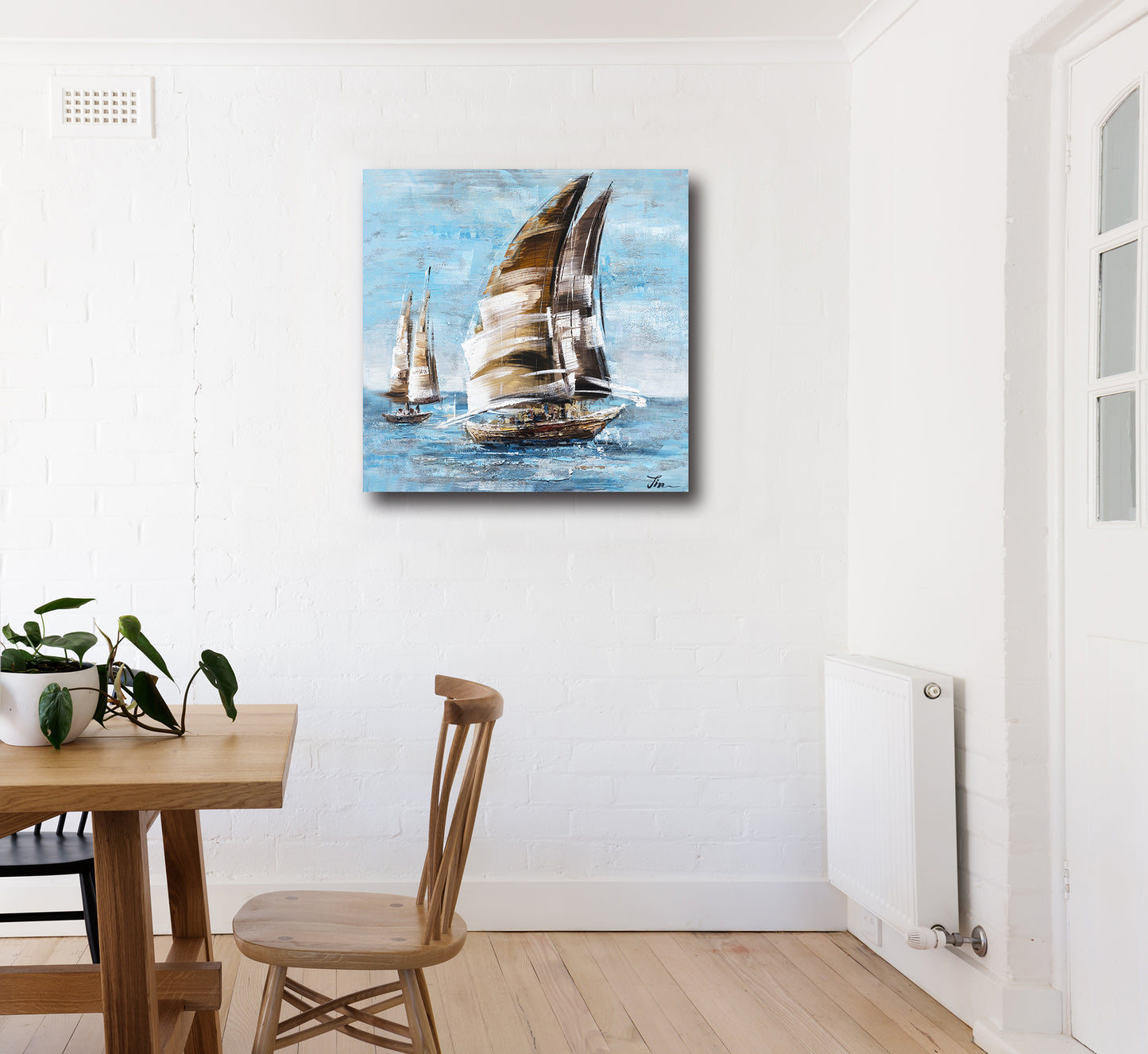 "The Sail and the Sea" Hand Painted Canvas