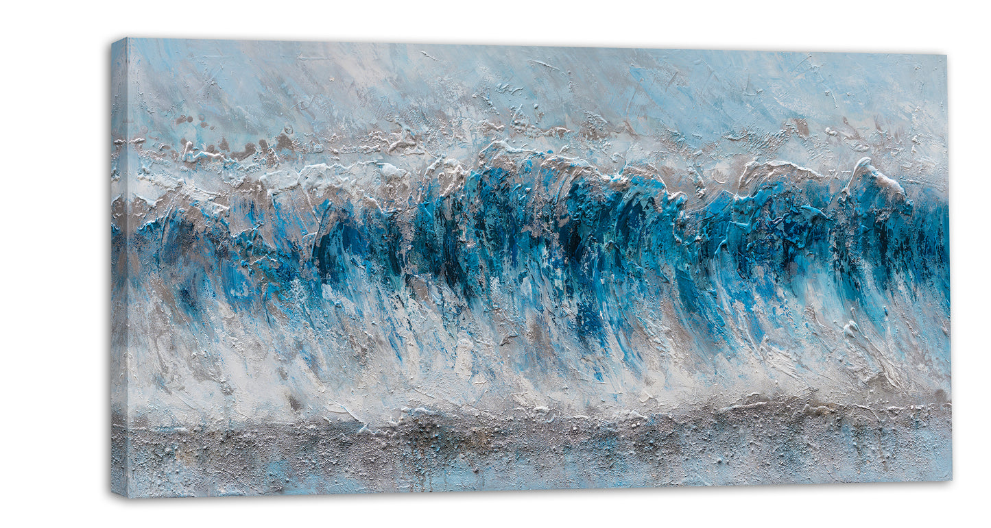 "Tidal Waves Abstract" Hand Painted on Wrapped Canvas
