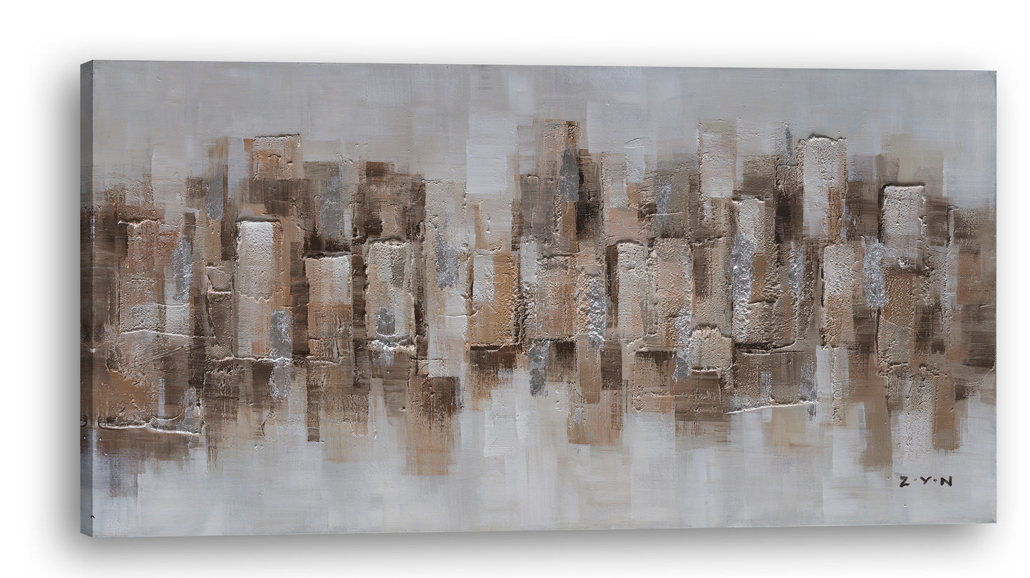"Abstract Desert Dunes" Hand Painted on Wrapped Canvas