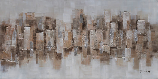 "Abstract Desert Dunes" Hand Painted on Wrapped Canvas