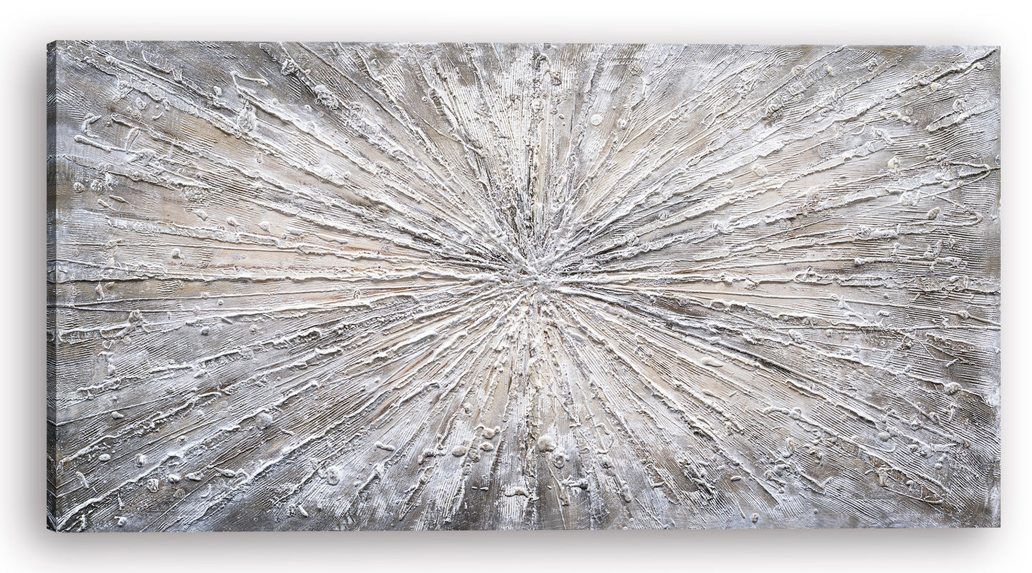 Hand Painted Art "Abstract Sunlight" oil painting on Wrapped Canvas